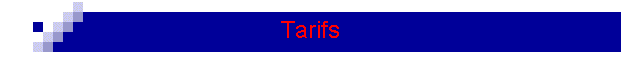 Tarifs